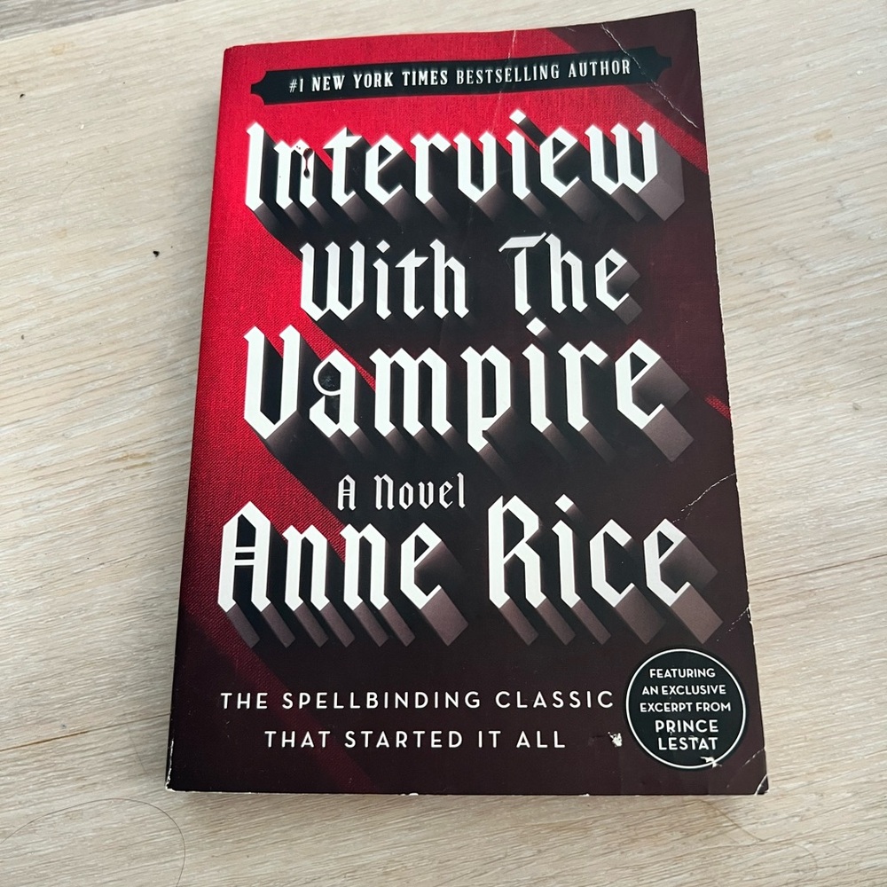 Interview With The Vampire by Anne Rice - Red and Black Coffee Table Book